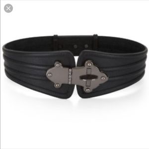 Corset style lock BCBG belt